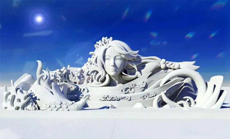 哈尔滨雪雕设计制作公司带你了解雪雕是如何制作的